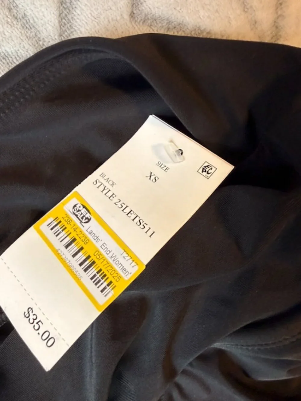 NWT Black Swim Skort Size XS | MSRP $35